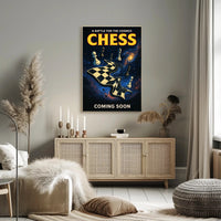 A Battle for the Cosmos Chess Poster Wall Art PosterGoat