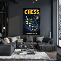 A Battle for the Cosmos Chess Poster Wall Art PosterGoat