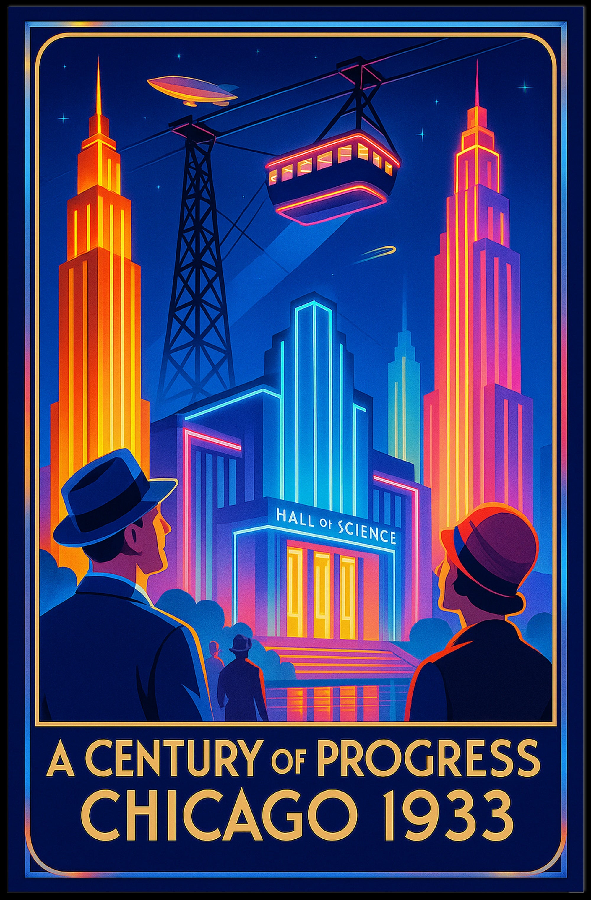 A Century of Progress Chicago 1933 Poster Art Print PosterGoat