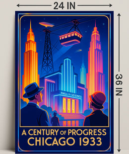 A Century of Progress Chicago 1933 Poster Art Print PosterGoat