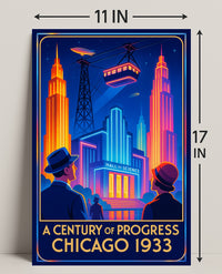 A Century of Progress Chicago 1933 Poster Art Print PosterGoat