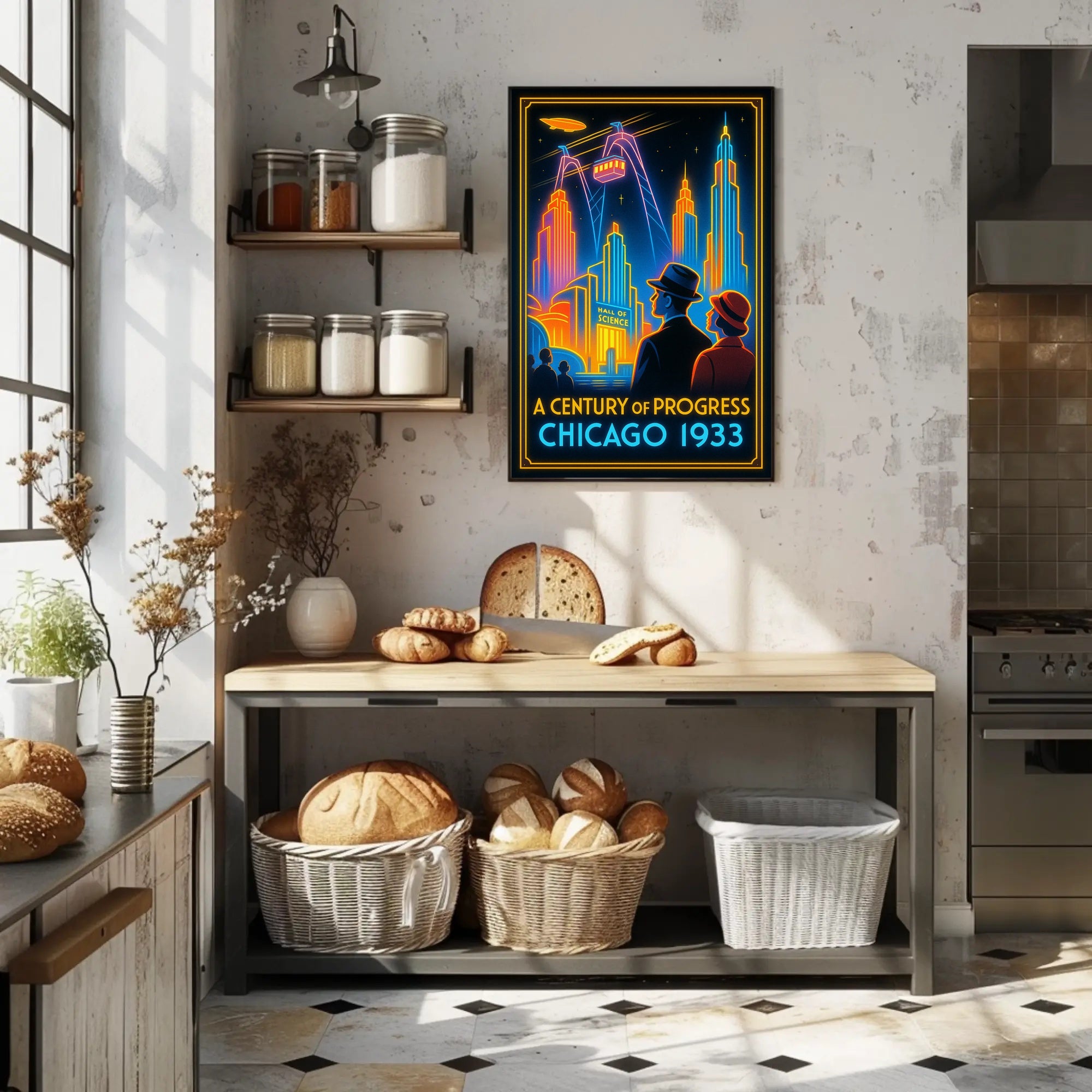 A Century of Progress Chicago 1933 Wall Art Print PosterGoat
