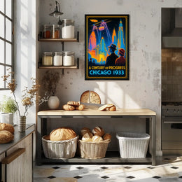 A Century of Progress Chicago 1933 Wall Art Print PosterGoat