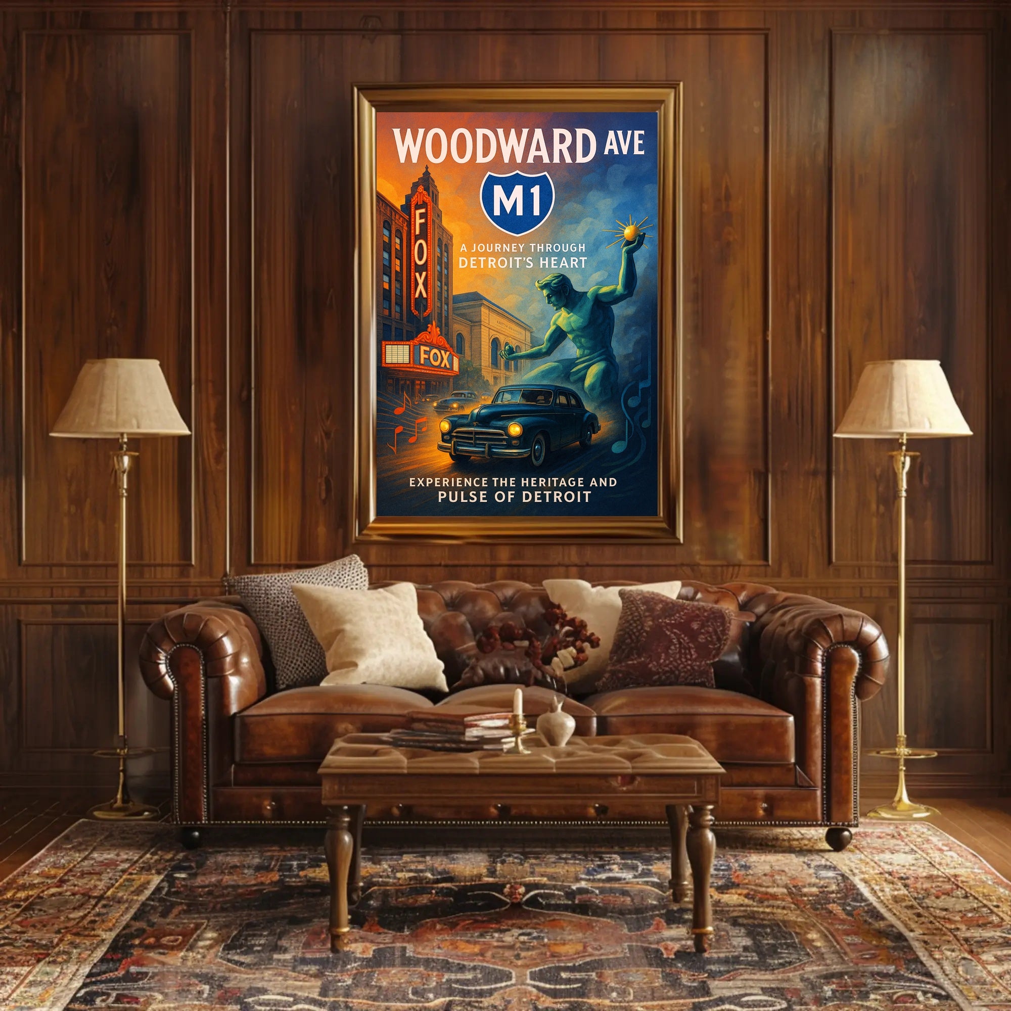 A Journey Through Detroit's Heart Poster Wall Art PosterGoat