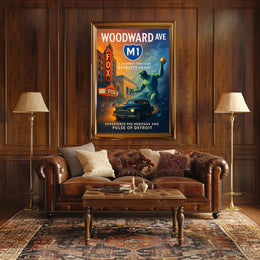 A Journey Through Detroit's Heart Poster Wall Art PosterGoat