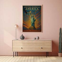 A Land Of Freedom And Opportunity Poster PosterGoat