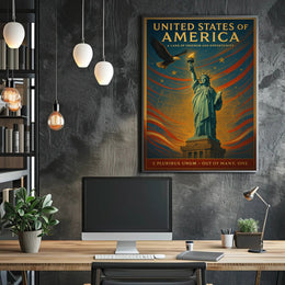 A Land Of Freedom And Opportunity Poster PosterGoat