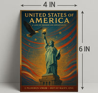 A Land Of Freedom And Opportunity Poster PosterGoat