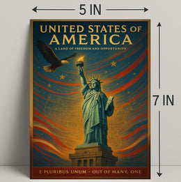 A Land Of Freedom And Opportunity Poster PosterGoat