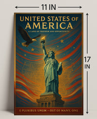 A Land Of Freedom And Opportunity Poster PosterGoat
