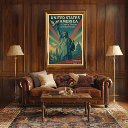 A Land of Dreams and Opportunity Poster PosterGoat