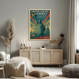 A Land of Dreams and Opportunity Poster PosterGoat