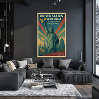 A Land of Dreams and Opportunity Poster PosterGoat