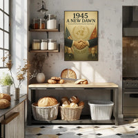 A New Dawn 1945 Vintage Poster Wall Art PosterGoat