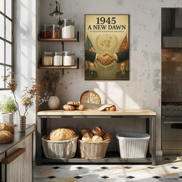A New Dawn 1945 Vintage Poster Wall Art PosterGoat