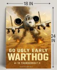 A10 Thunderbolt II Warthog Poster PosterGoat