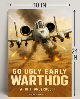 A10 Thunderbolt II Warthog Poster PosterGoat