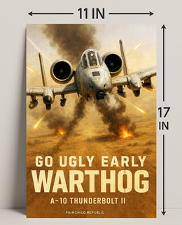 A10 Thunderbolt II Warthog Poster PosterGoat