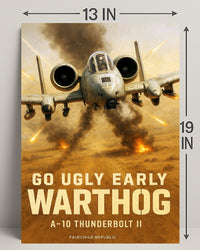 A10 Thunderbolt II Warthog Poster PosterGoat