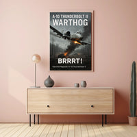 A10 Thunderbolt II Warthog Power Poster PosterGoat