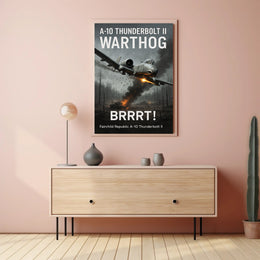 A10 Thunderbolt II Warthog Power Poster PosterGoat
