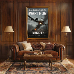 A10 Thunderbolt II Warthog Power Poster PosterGoat