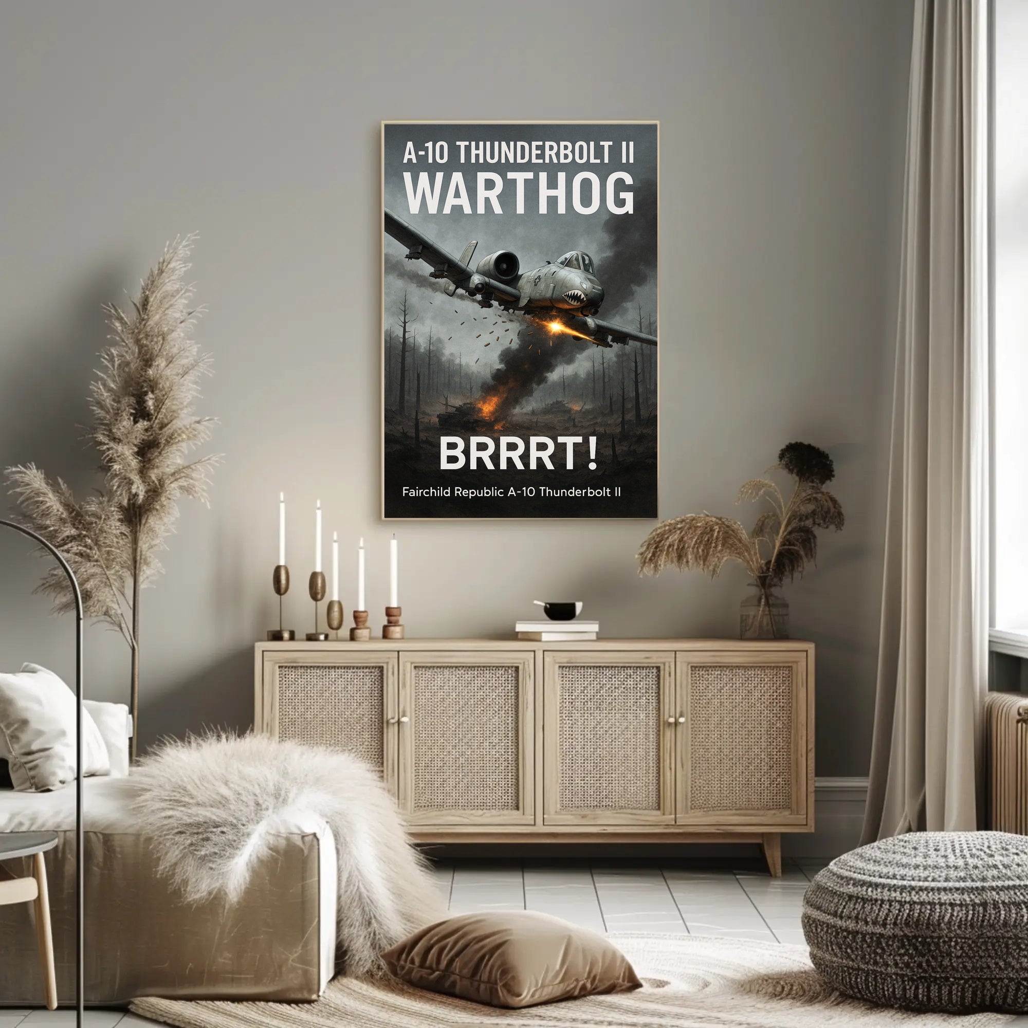 A10 Thunderbolt II Warthog Power Poster PosterGoat