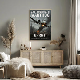 A10 Thunderbolt II Warthog Power Poster PosterGoat