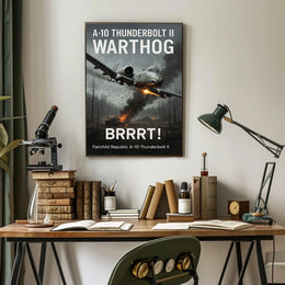 A10 Thunderbolt II Warthog Power Poster PosterGoat