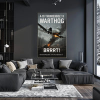 A10 Thunderbolt II Warthog Power Poster PosterGoat