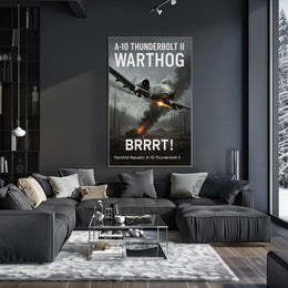 A10 Thunderbolt II Warthog Power Poster PosterGoat