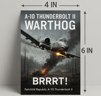 A10 Thunderbolt II Warthog Power Poster PosterGoat
