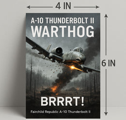 A10 Thunderbolt II Warthog Power Poster PosterGoat