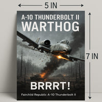 A10 Thunderbolt II Warthog Power Poster PosterGoat