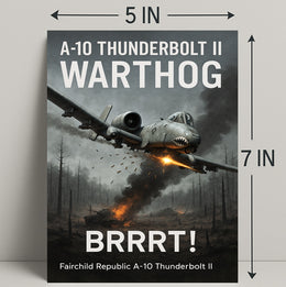 A10 Thunderbolt II Warthog Power Poster PosterGoat