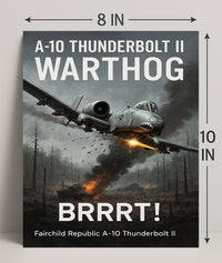 A10 Thunderbolt II Warthog Power Poster PosterGoat