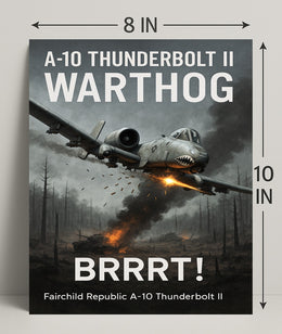 A10 Thunderbolt II Warthog Power Poster PosterGoat