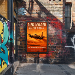 A26 Invader Little Racer Poster PosterGoat