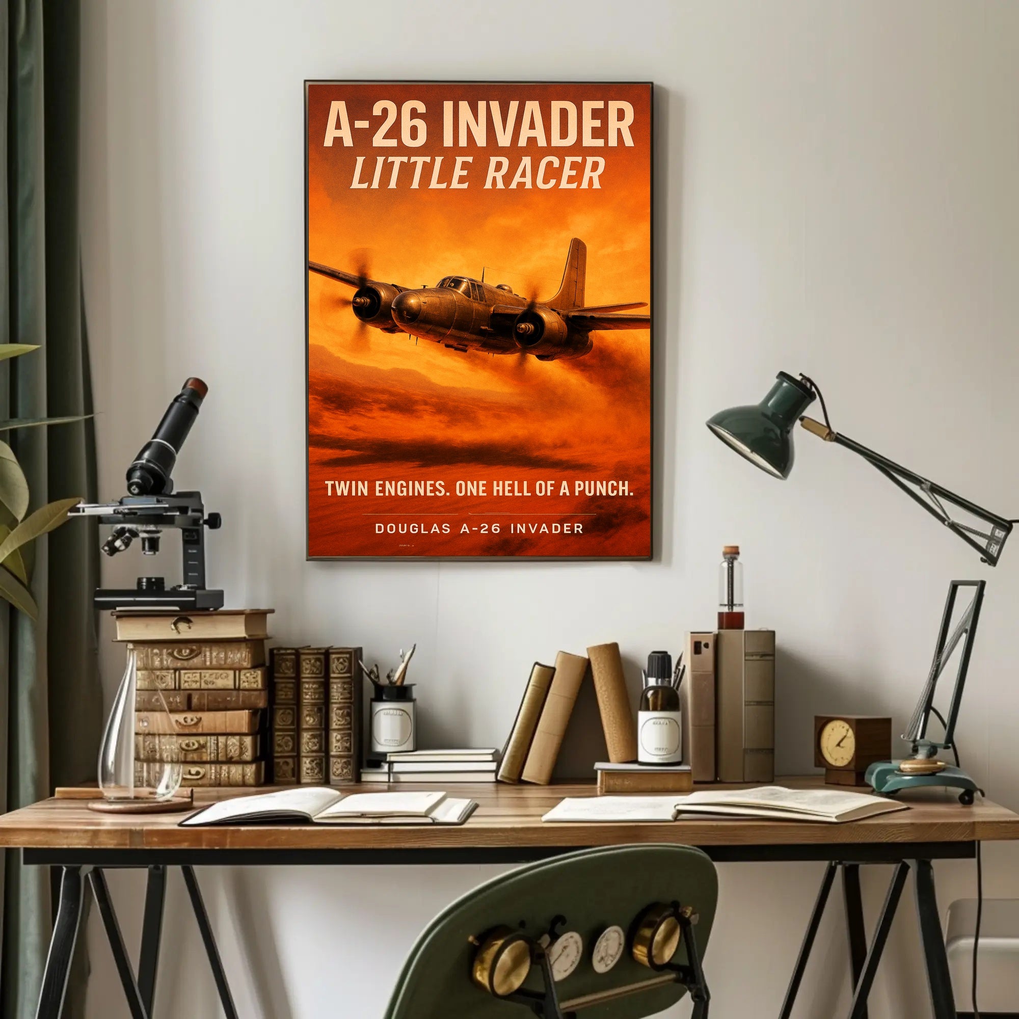 A26 Invader Little Racer Poster PosterGoat