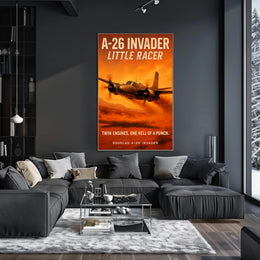 A26 Invader Little Racer Poster PosterGoat