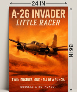 A26 Invader Little Racer Poster PosterGoat