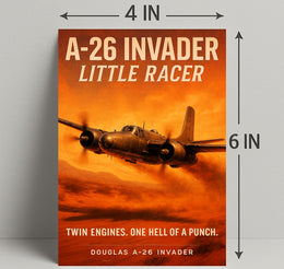 A26 Invader Little Racer Poster PosterGoat