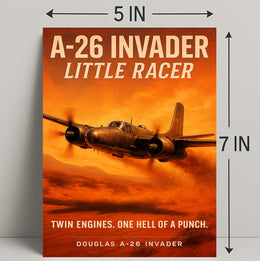 A26 Invader Little Racer Poster PosterGoat