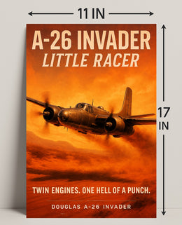 A26 Invader Little Racer Poster PosterGoat