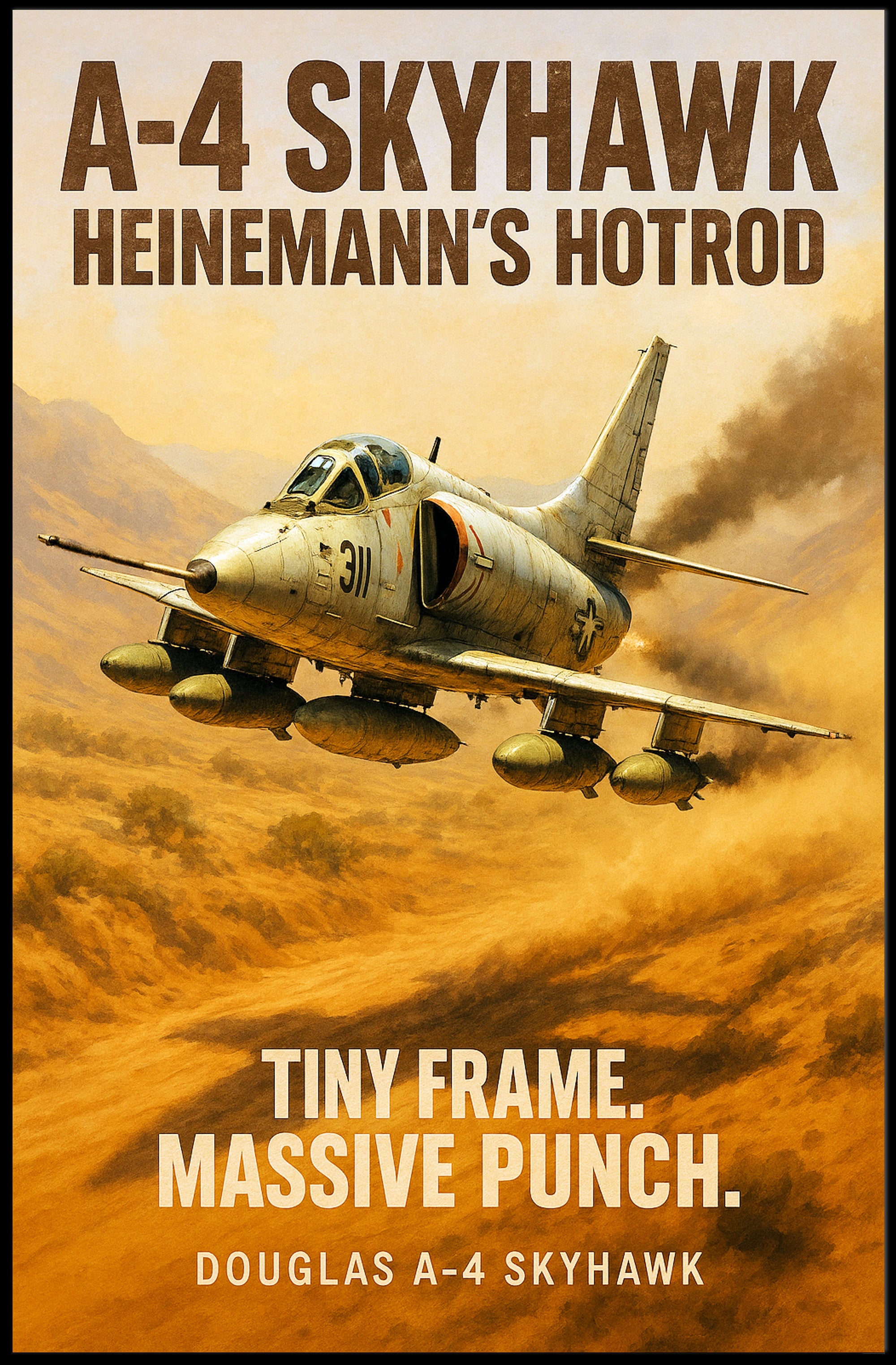 A4 Skyhawk Heinemanns Hotrod Poster PosterGoat