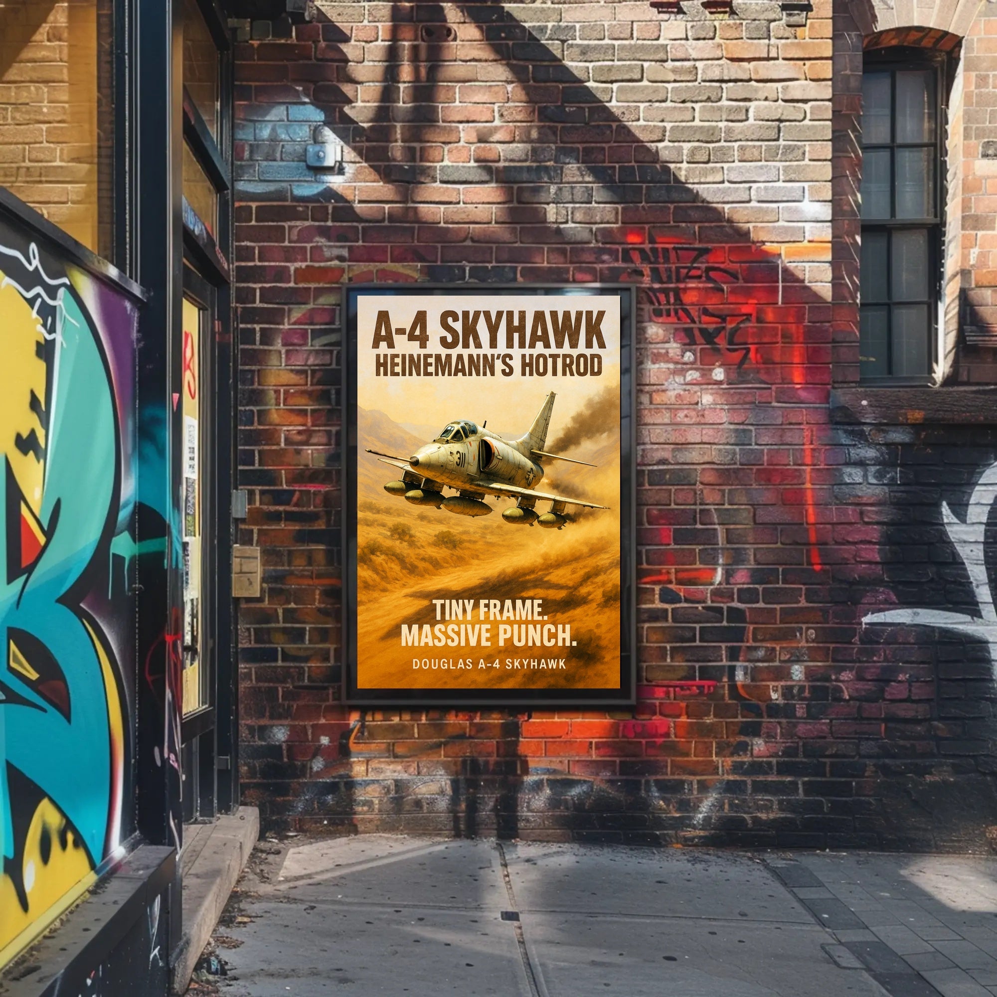 A4 Skyhawk Heinemanns Hotrod Poster PosterGoat