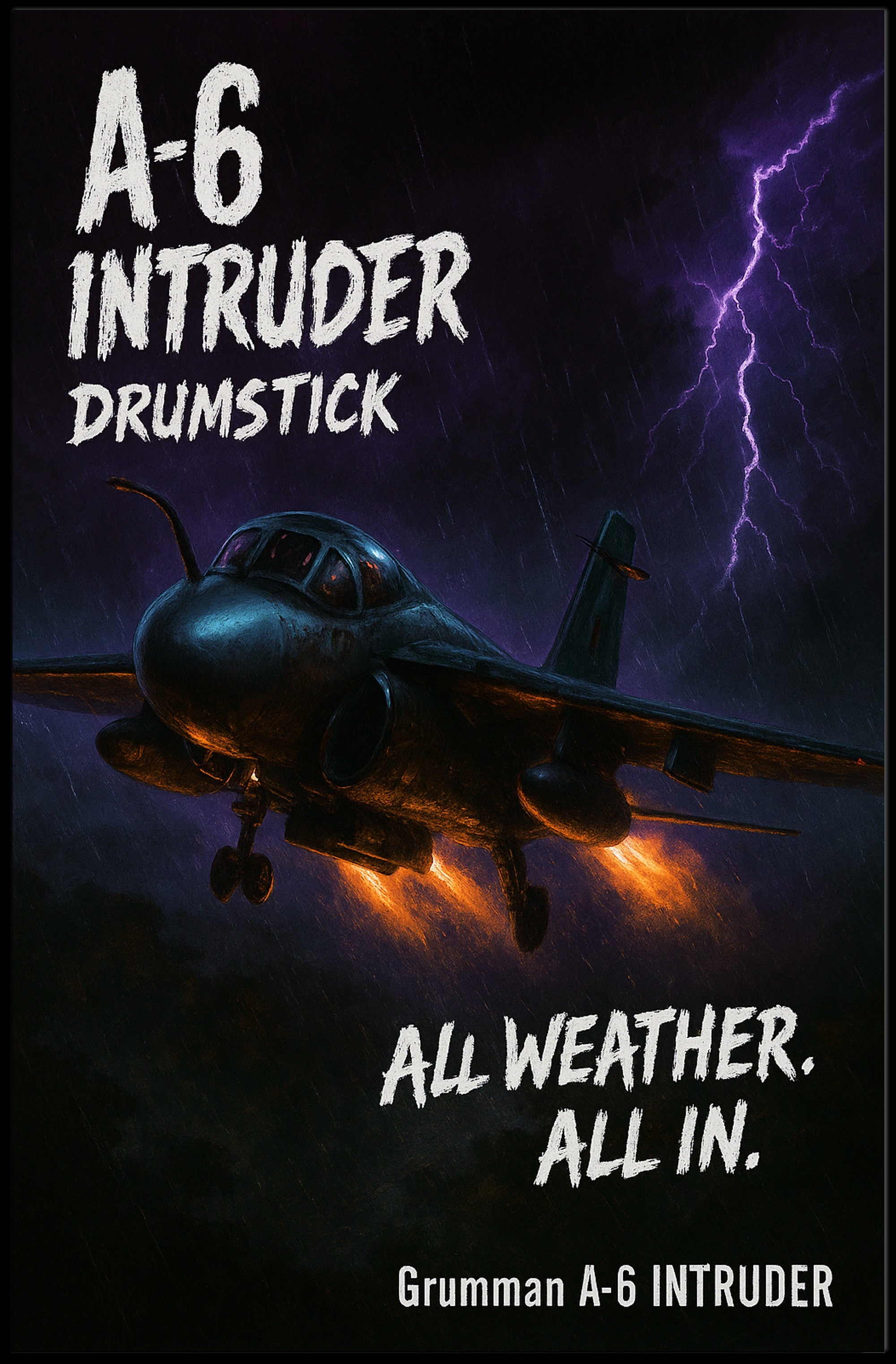 A6 Intruder All Weather. All In Poster PosterGoat