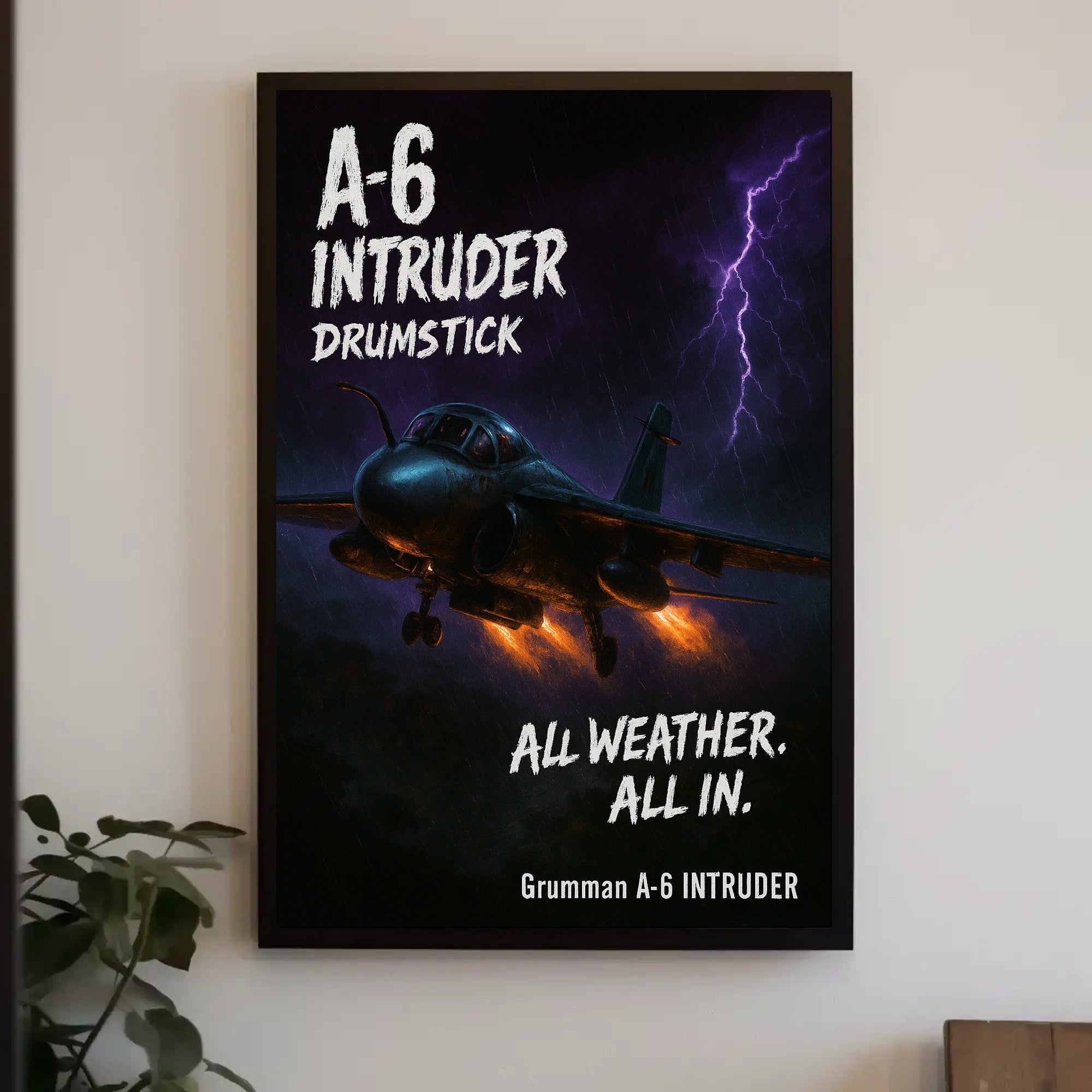 A6 Intruder All Weather. All In Poster PosterGoat