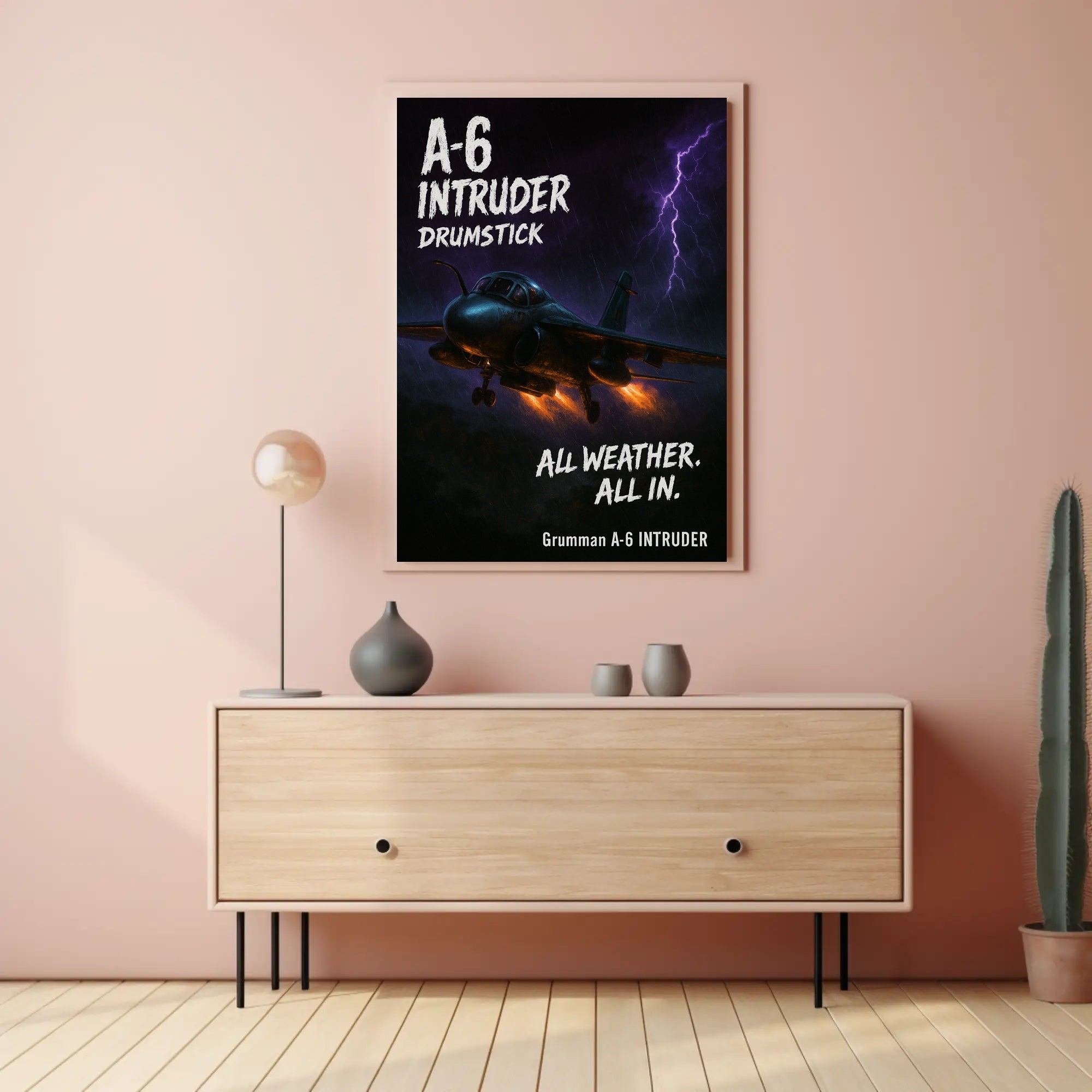 A6 Intruder All Weather. All In Poster PosterGoat