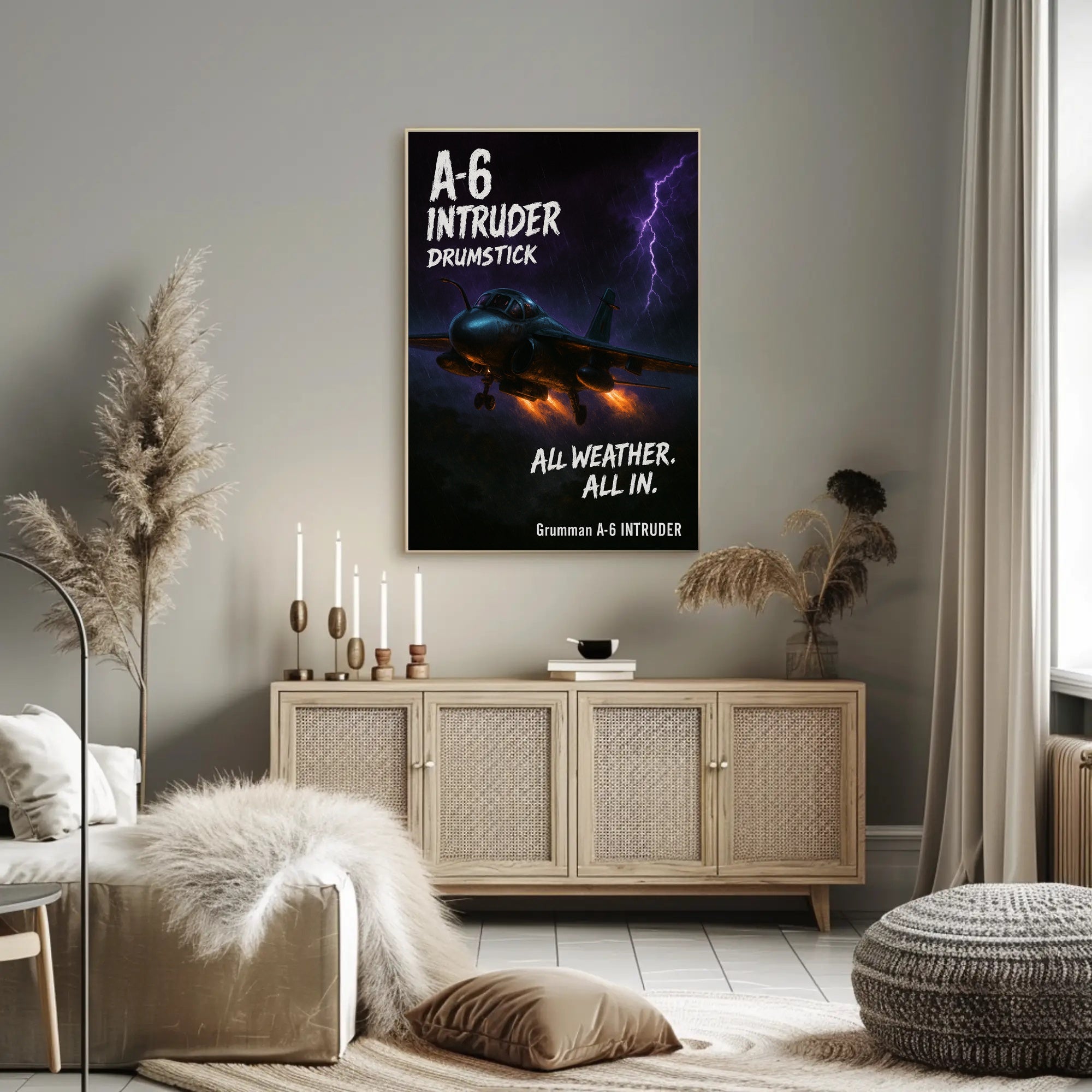A6 Intruder All Weather. All In Poster PosterGoat